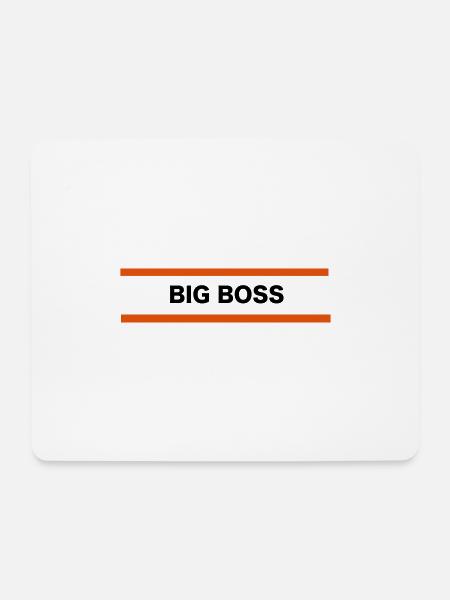 Big boss - Mouse Pad (horizontal) - white