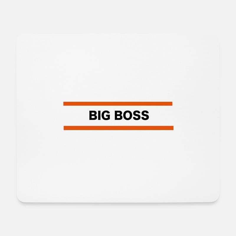 Big Boss - Mousepad (Querformat) - Weiß