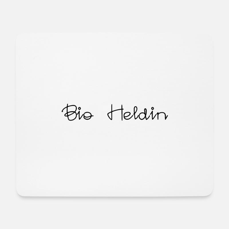 Bio Heldin - Mousepad (Querformat) - Weiß