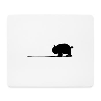 Panda Tier Symbol Linie Wildtier - Mousepad (Querformat) - Weiß - Vorne