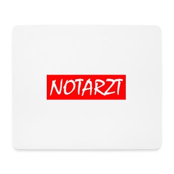 Notarzt - Mousepad (Querformat) - Weiß - Vorne