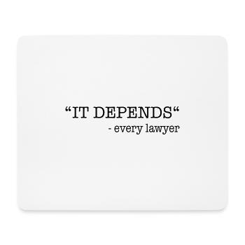 Lawyer lawyer humor - Mouse Pad (horizontal) - white - Front