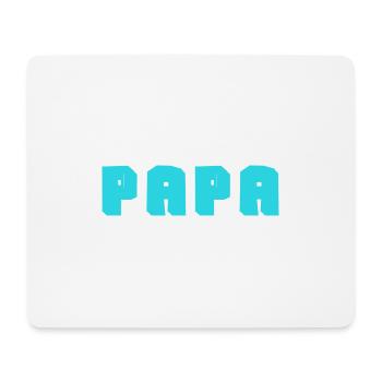 PAPA. VATERTAG. FROHER VATERTAG. ALLES GUTE ZUM GEBURTSTAG. - Mousepad (Querformat) - Weiß - Vorne