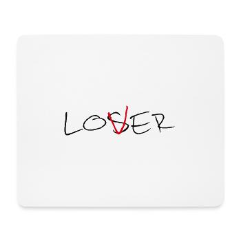 Loser / Lover - Mouse Pad (horizontal) - white - Front