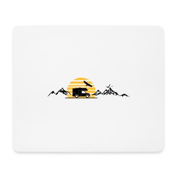 CAMPER BUS Camper Car Sun - Mouse Pad (horizontal) - white - Front