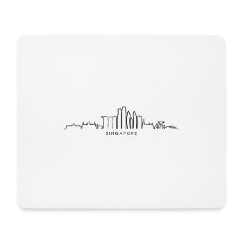 SINGAPUR Asien Skyline Stadt - Mousepad (Querformat) - Weiß - Vorne