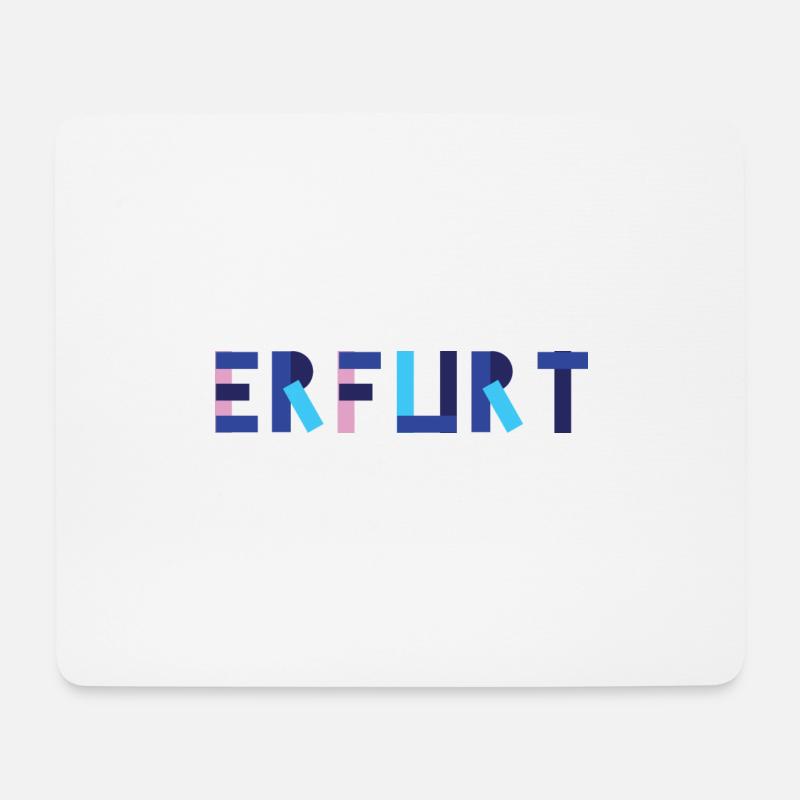 Erfurt Geometrie - Mousepad (Querformat) - Weiß