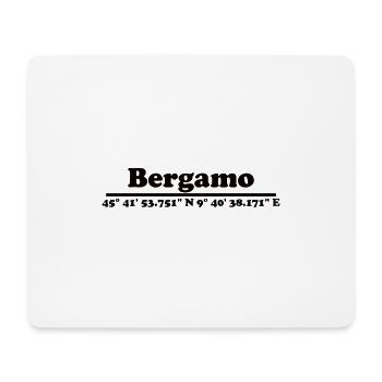 Bergamo coordinates - Mouse Pad (horizontal) - white - Front