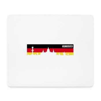 Hanover Germany Flag Lower Saxony Skyline - Mouse Pad (horizontal) - white - Front