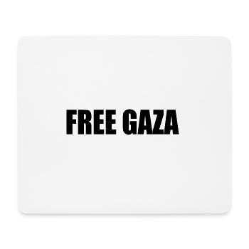 Free gaza - Tapis de souris (format paysage) - blanc - Devant