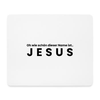 The Name of Jesus - Christian Clothes - Mouse Pad (horizontal) - white - Front