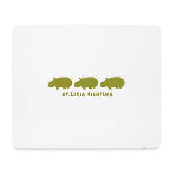 st.lucia_nightlife_3 - Mousepad (Querformat) - Weiß - Vorne