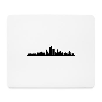 LEIPZIG Saxony Germany Skyline City - Mouse Pad (horizontal) - white - Front