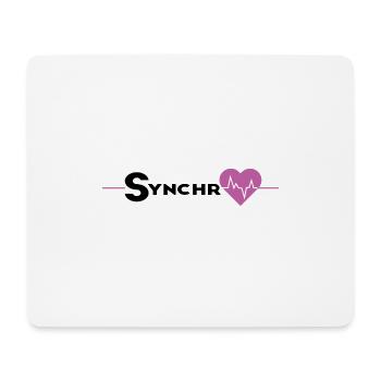 synchro herz - Mousepad (Querformat) - Weiß - Vorne