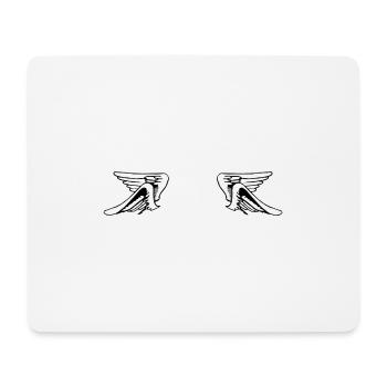 Design 14 (Flügelset, weit) - Mousepad (Querformat) - Weiß - Vorne