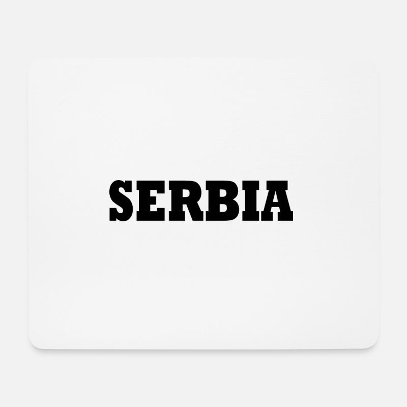 Serbien - Mousepad (Querformat) - Weiß