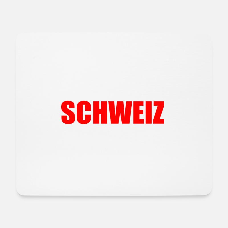 Schweiz - Mousepad (Querformat) - Weiß