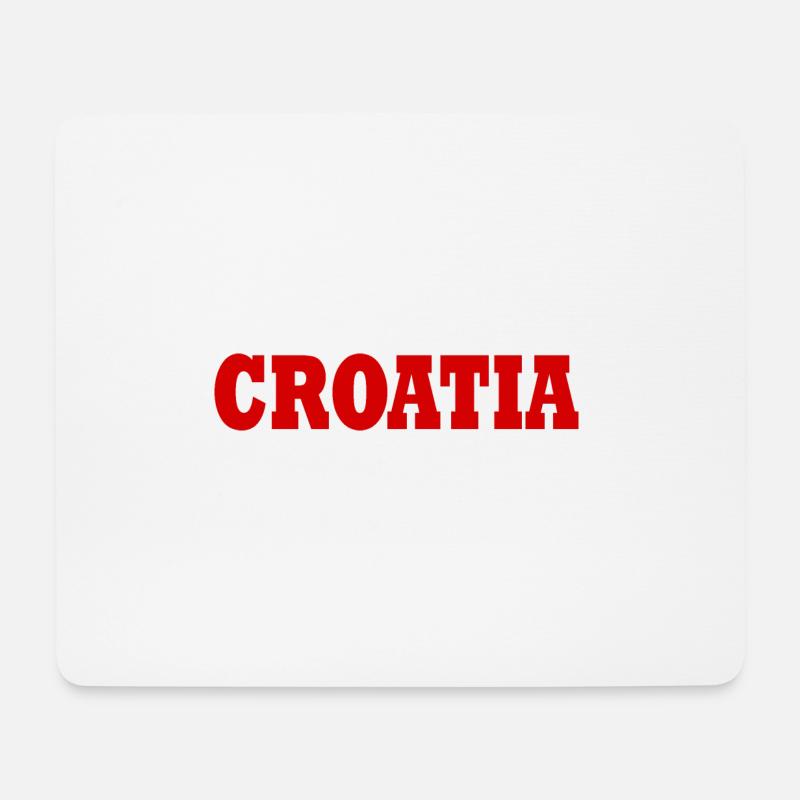 Kroatien - Mousepad (Querformat) - Weiß