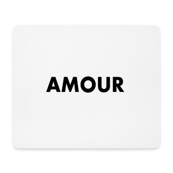 Amour - Tapis de souris (format paysage) - blanc - Devant