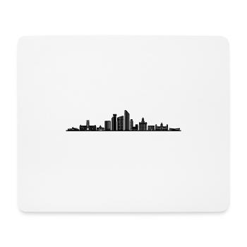 LIVERPOOL Angleterre Football Skyline ville - Tapis de souris (format paysage) - blanc - Devant
