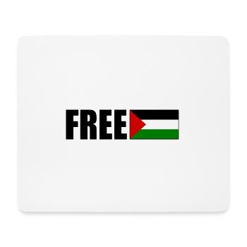 Free palestine - Tapis de souris (format paysage) - blanc - Devant
