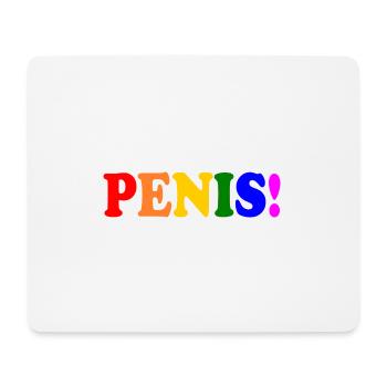 Penis - cock - dick - schwanz - Mousepad (Querformat) - Weiß - Vorne