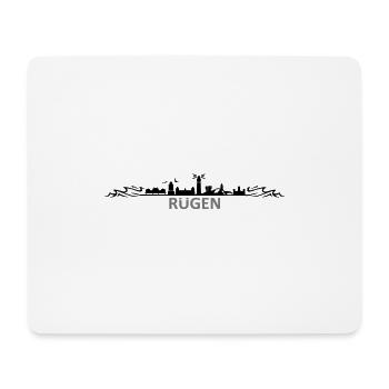 RÜGEN ÎLE D’OSTEE Phare Emblème - Tapis de souris (format paysage) - blanc - Devant