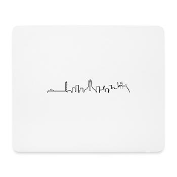 Algiers Skyline - Mouse Pad (horizontal) - white - Front