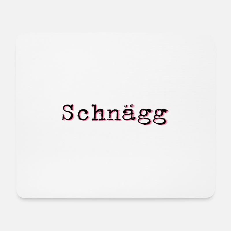 schnägg Partner Shirt - Mousepad (Querformat) - Weiß