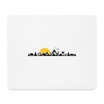 SPORT HOLIDAY NATURE Mountains Landscape - Mouse Pad (horizontal) - white - Front