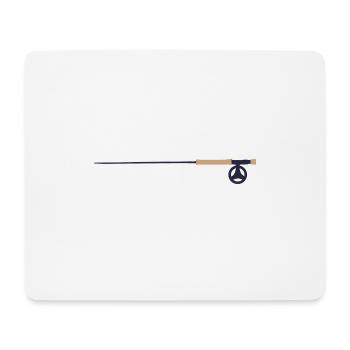 Fly fishing fly fly fishing symbol nymph - Mouse Pad (horizontal) - white - Front