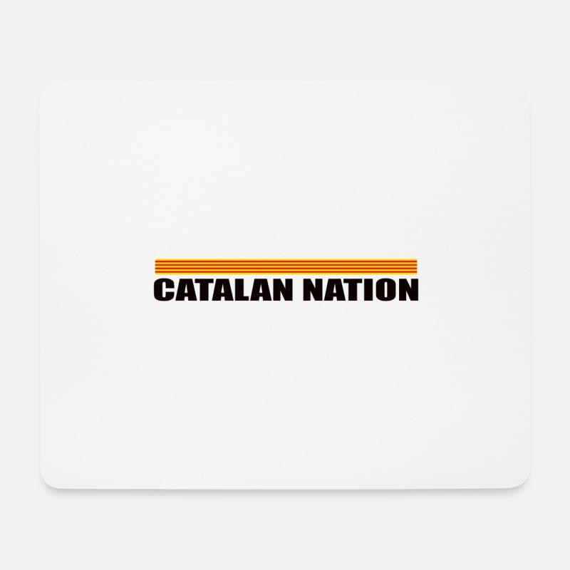 Catalan Nation - Mouse Pad (horizontal) - white