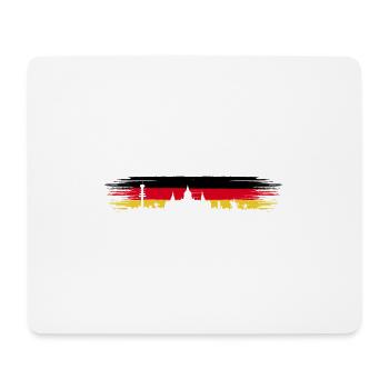 Hanover Germany Flag Lower Saxony Skyline - Mouse Pad (horizontal) - white - Front