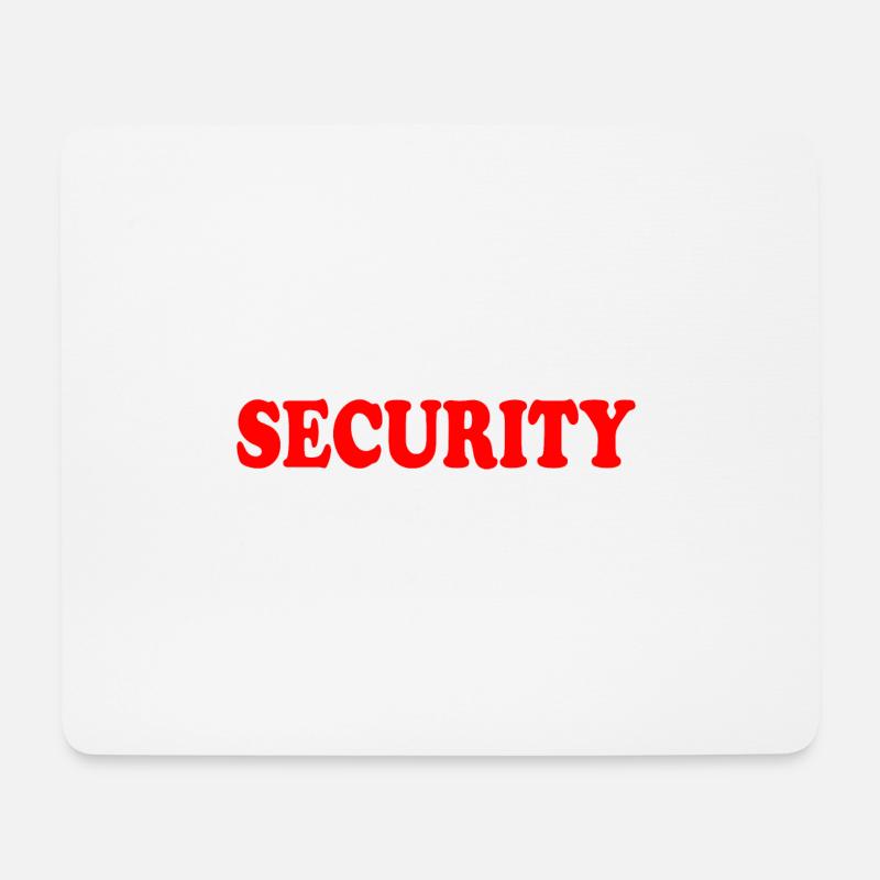 Security - Mousepad (Querformat) - Weiß