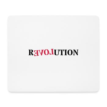 Amour de la révolution - Tapis de souris (format paysage) - blanc - Devant