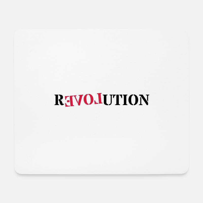 Revolution Love - Mousepad (Querformat) - Weiß