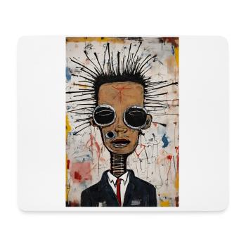 Poster : Tirer par les cheveux - Tapis de souris (format paysage) - blanc - Devant