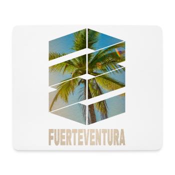 Fuerteventura Sommer Sonne Strand Meer Palmen - Mousepad (Querformat) - Weiß - Vorne