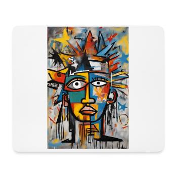 "Avantgardistisches urbanes T-Shirt" - Mousepad (Querformat) - Weiß - Vorne