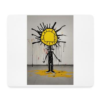 T-Shirt-Sweatshirt "Die Finsternis des Seins" - Mousepad (Querformat) - Weiß - Vorne