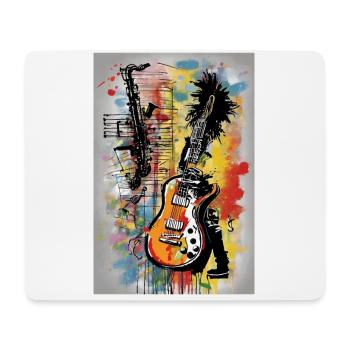 "Jazz & Rock Fusion Tee" - Mouse Pad (horizontal) - white - Front