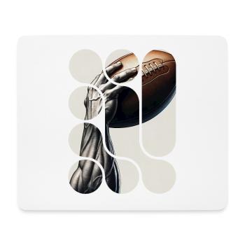 Force du Rugby - Tapis de souris (format paysage) - blanc - Devant