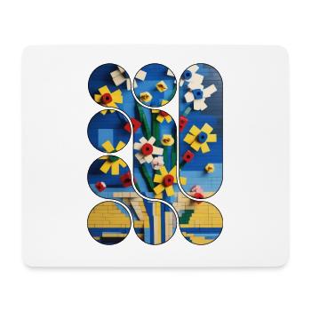 60X90 CM EINGELEGTES MUSTER ART 60 x 90 cm 6 - Mousepad (Querformat) - Weiß - Vorne