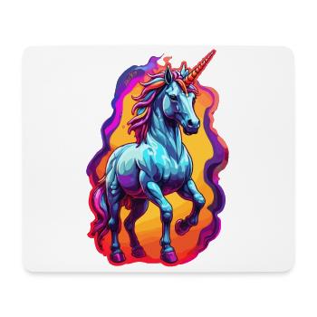 Einhorn - Mousepad (Querformat) - Weiß - Vorne