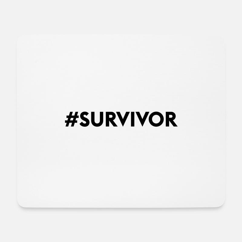 survivor - Mousepad (Querformat) - Weiß