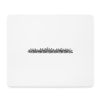floor line painted grey shiny jagged - Mouse Pad (horizontal) - white - Front