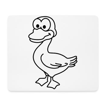Duck Comic Animal - Mouse Pad (horizontal) - white - Front