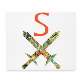 Crossed swords E 200 S - Mouse Pad (horizontal) - white - Front
