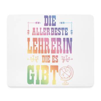 Allerbeste Lehrerin - Mousepad (Querformat) - Weiß - Vorne