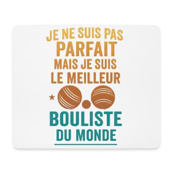 Le meilleur joueur de pétanque du monde - Tapis de souris (format paysage) - blanc - Devant